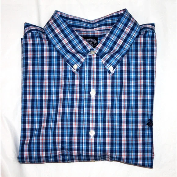 Brooks Brothers 1818 Mens Short Sleeve Button Down Shirt Size 1XLT - Picture 4 of 6